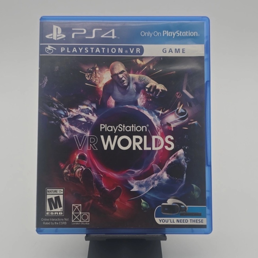 PlayStation VR Worlds Sony PS4 PSVR Game Disc 3001893-AC Mature ESRB Rated